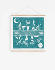 Celestial Bodies riso, swimming, friends, ocean, mooncycle
