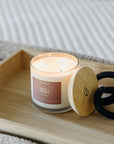Rose + Peony - 3 Wick Clear Glass Tumbler Soy Candle