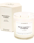 Palo Santo + Cypress - Glass Tumbler Soy Candle