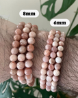 Peach Moonstone Bracelet 6mm - Crystals & Stones