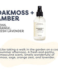 Oakmoss + Amber - Room Spray