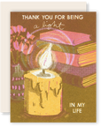 Thank You For Being a Light - Risograph Card