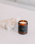 Vetiver + Tonka - Amber Jar Soy Candle