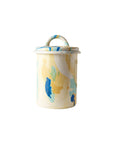 Crow Canyon Home - BORNN Multi Swirl Enamelware Medium Jar: Mint Swirl