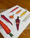 Heirloom Carrot Card