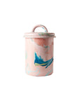 Crow Canyon Home - BORNN Multi Swirl Enamelware Medium Jar: Mint Swirl