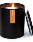 Cedar + Tobacco - Matte Black Tumbler Soy Candle