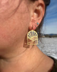 Landscapes // Stained Glass Resin Earrings