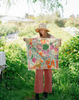 Organic Cotton Tea Towel - Veggie Garden