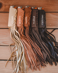 Luxe Buckskin Leather Fringe Lighter Case - 7 colors