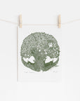 Forest Dwellers riso, tree of life, nature, pagan, woodland