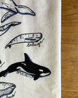 Whale Tea Towel | Screenprinted