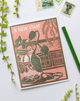 A New Start Letterpress Card