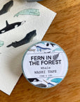 Watercolor Whale Washi Tape