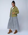 Hamptons Dress - Menswear Stripe Black