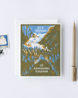 Lifetime of Adventures Letterpress Card