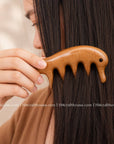 Natural Wooden Scalp Massage Comb - Gifts For Mom