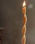 Beeswax tapers Twin flames