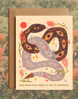 Transformation– Blank Greeting Card Nature Illustration