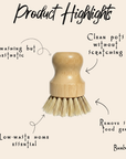 Bamboo Pot Scrubber | Kitchen | Summer Bestseller