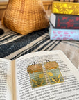 Calendula // stained glass resin earrings