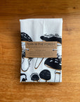 Mushroom Forager Tea Towel | Screenprinted