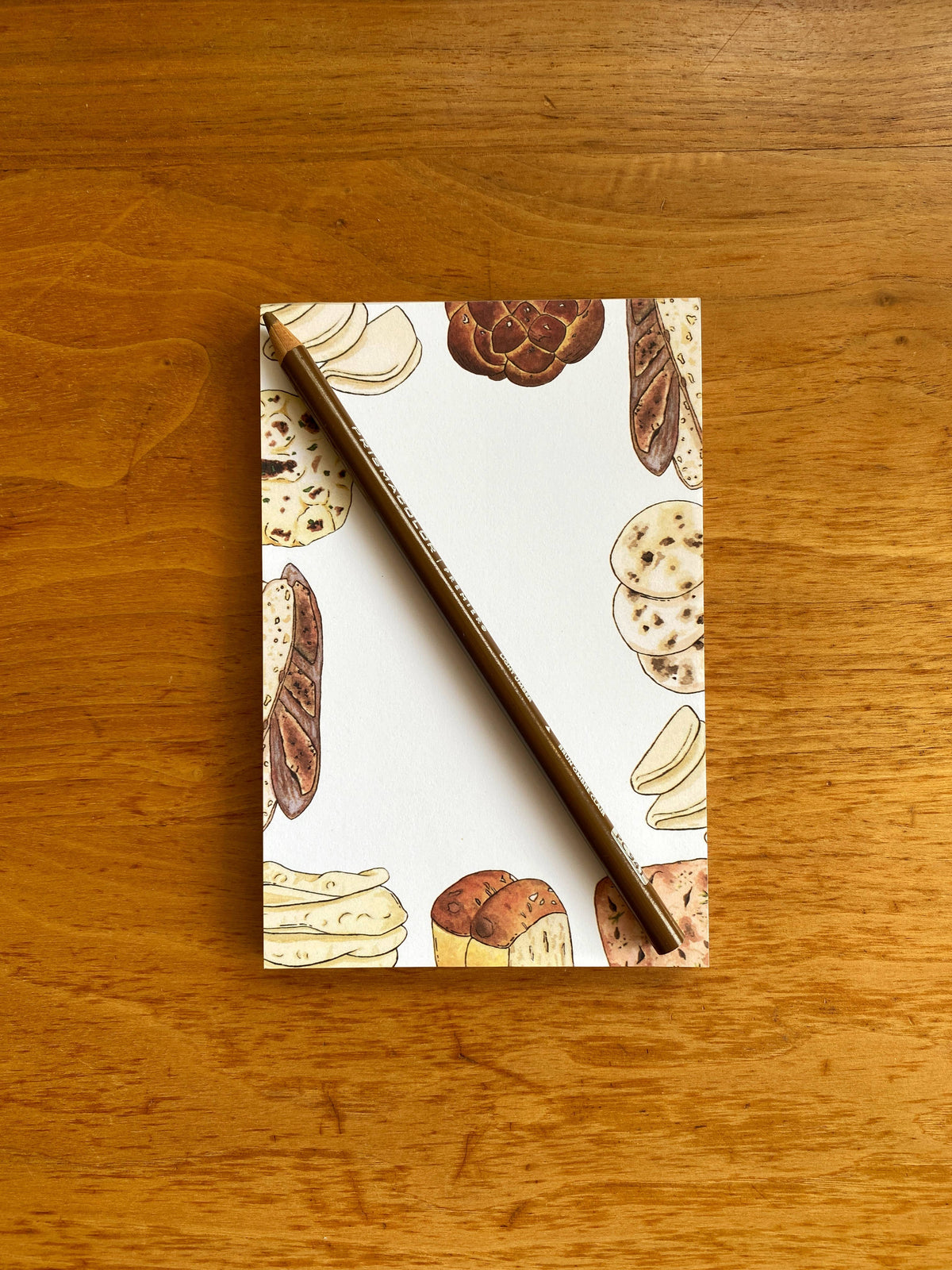 Illustrated Bread Market Notepad