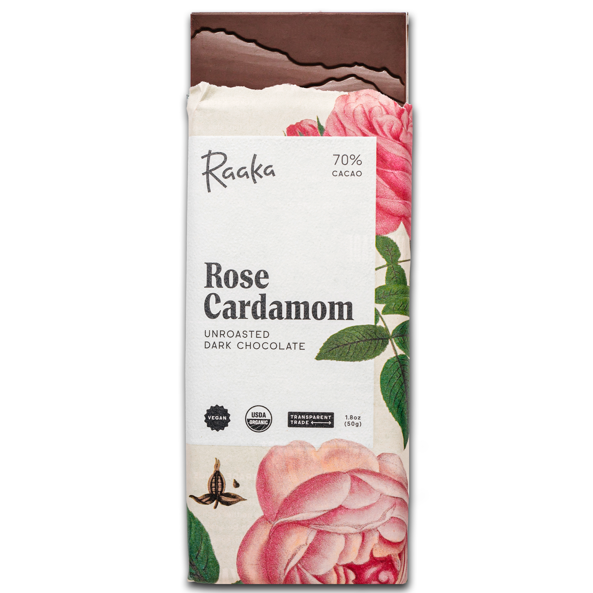 70% Rose Cardamom Bar - Valentine&#39;s Limited Batch
