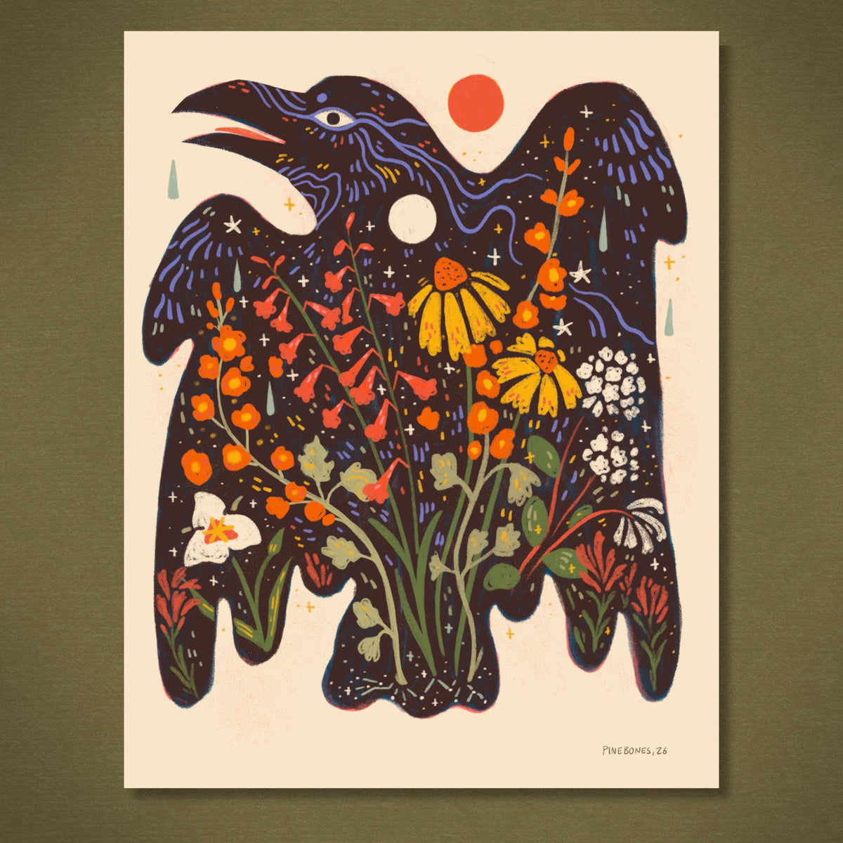 Flower Friends - 8x10 Nature Wilderness Art Print 