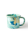 Crow Canyon Home - BORNN Multi Swirl Enamelware 12 oz Mug: Lemon Cream Swirl