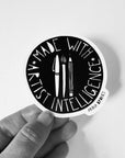 "Made with Artist Intelligence" Sticker