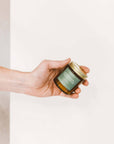 Calyan Wax Co. - Evergreen + Eucalyptus Mini Amber Jar Soy Candle