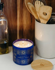 Indigo + Yuzu - 3 Wick Clear Glass Tumbler Soy Candle