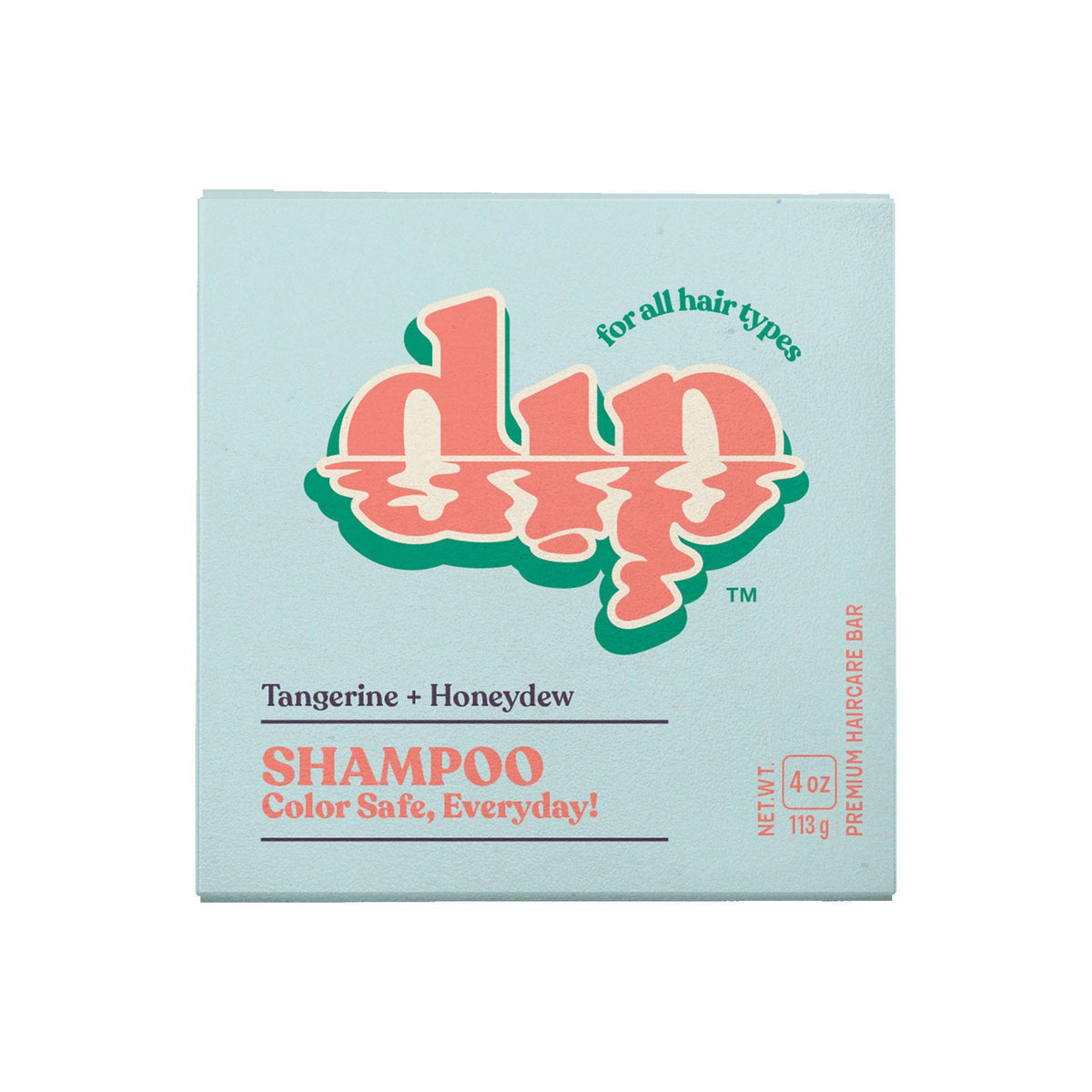 Dip shampoo bar, Tangerine + Honeydew, 4 oz