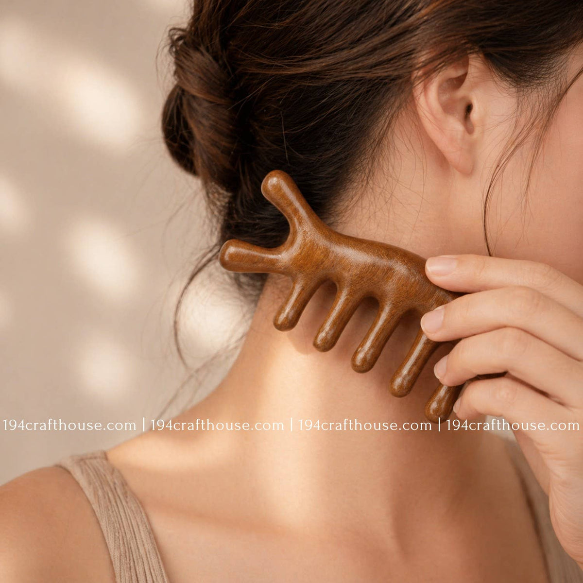 Natural Wooden Scalp Massage Comb  - Gifts For Mom