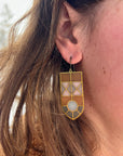 Vertex // stained glass resin earrings