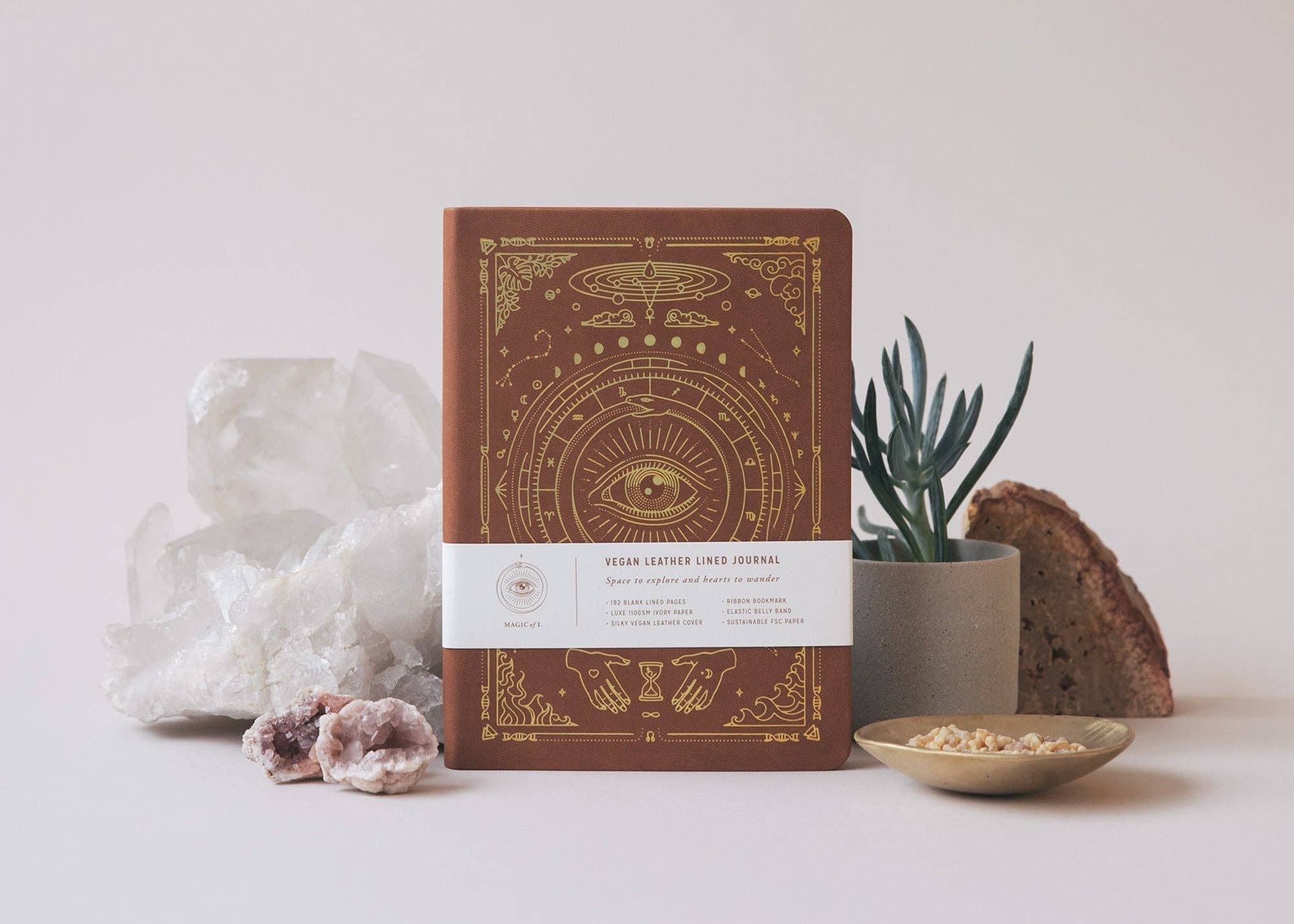 A5 Origins Vegan Leather Journal - Lined