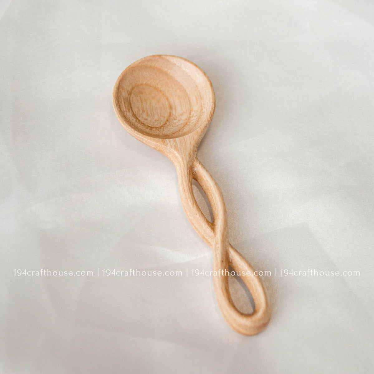 Twisted Handle Small Wooden Spices Spoons - Measuring Spoons