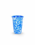 Crow Canyon Home - Splatter Enamelware 14 oz Tumbler: Turquoise Splatter