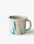 Crow Canyon Home - BORNN Multi Swirl Enamelware 12 oz Mug: Lemon Cream Swirl