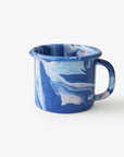 Crow Canyon Home - BORNN Multi Swirl Enamelware 12 oz Mug: Lemon Cream Swirl