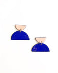 Half Moon Stud Earrings