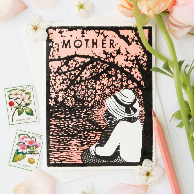 Cherry Blossom Mother Card
