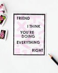 Heartell Press - Doing Everything Right Encouragement Card