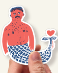 Hairy Merman Vinyl Sticker