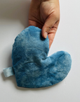 Heart Eye Pillow - Botanically Dyed - Indigo Sea