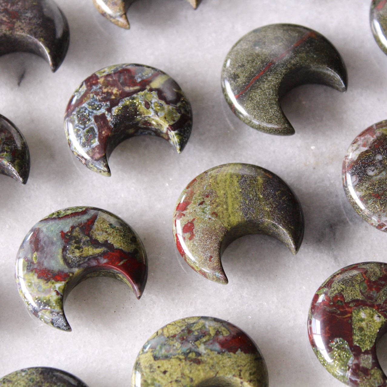 Dragon's Blood Jasper Moon (Crystals &amp; Stones)
