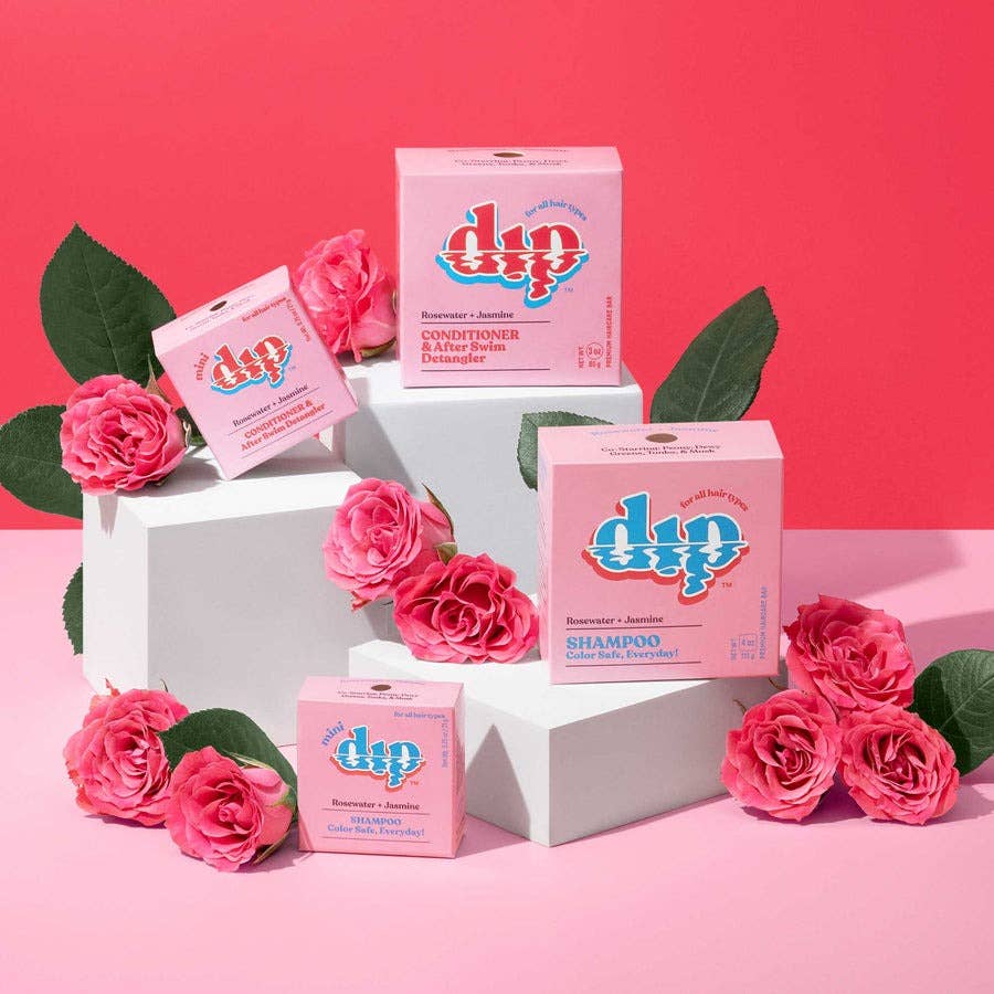 Mini Dip Color Safe Shampoo Bar for Every Day - Rosewater &amp;
