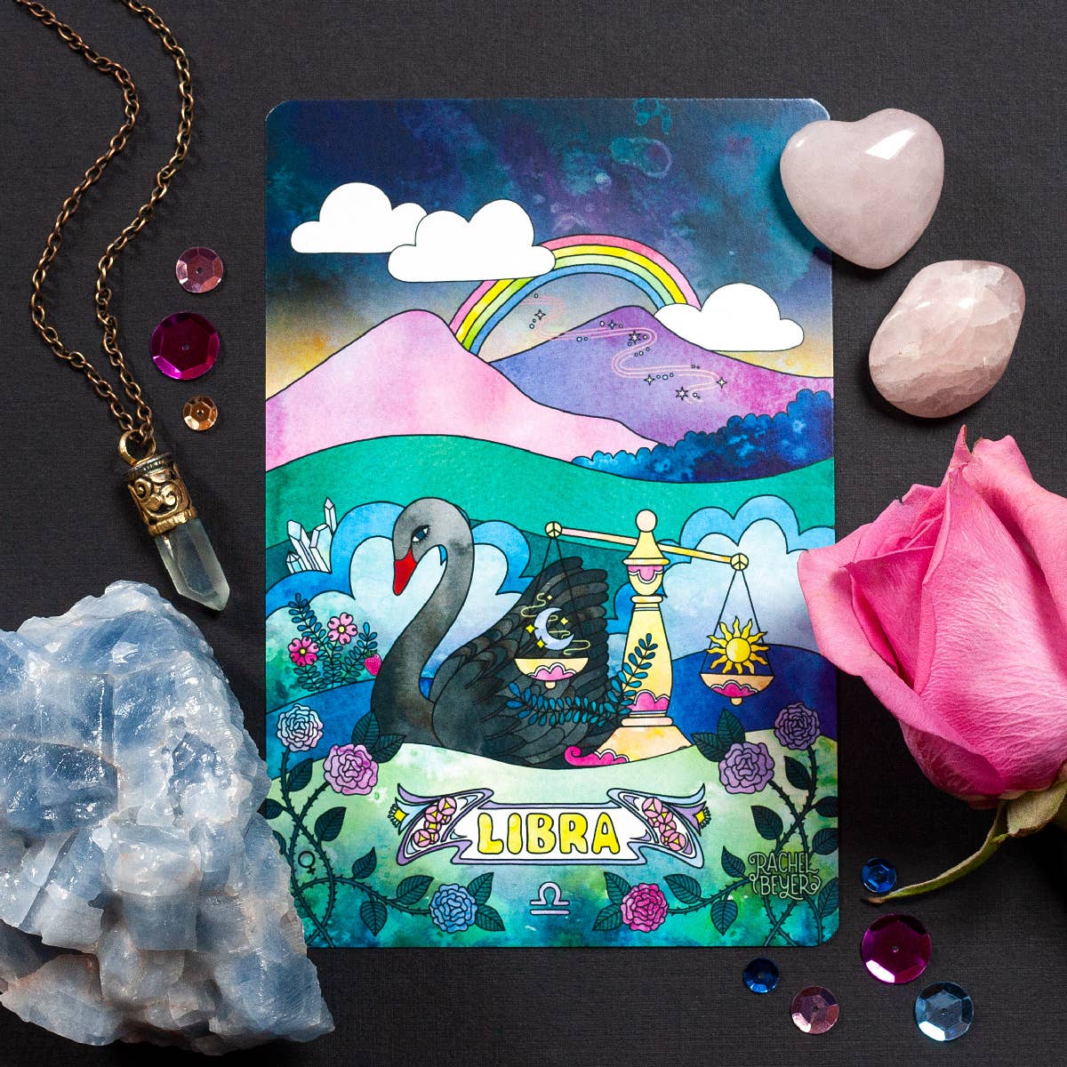 Libra Zodiac Mini Art Print