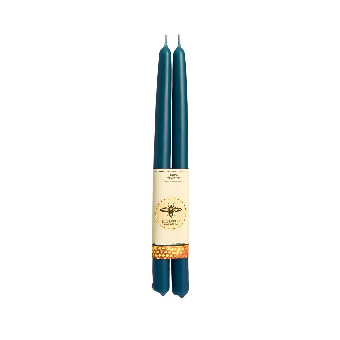 100% Pure Beeswax Tapers: Standard (12" x 7/8") / Sky Blue